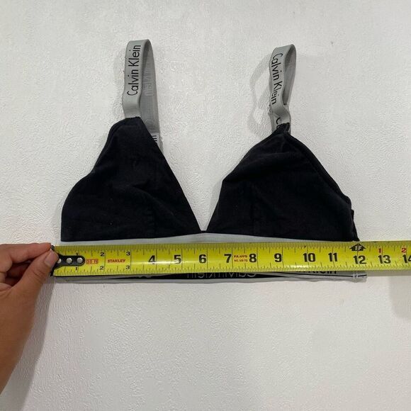 Calvin Klein Black Triangle Bralette | Size M - Picture 5 of 5